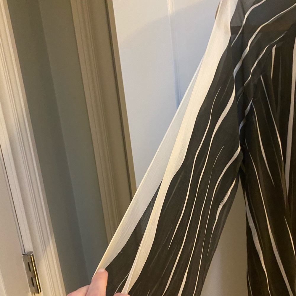 Halston Heritage Striped Mini Dress - Picture 2 of 7